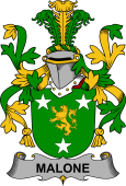 Irish Coat of Arms for Malone or O'Malone