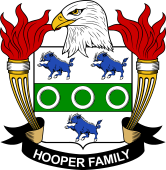 Coat of arms used by the Hooper family in the United States of America