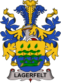 Swedish Coat of Arms for Lagerfelt