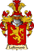 French Family Coat of Arms (v.23) for Lallemand or Lallemant