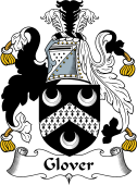 English Coat of Arms for the family Glover