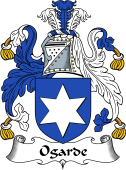English Coat of Arms for the family Ogarde or Ogard