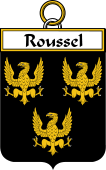 French Coat of Arms Badge for Roussel