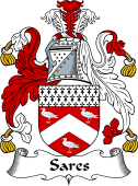 English Coat of Arms for the family Sare (s)