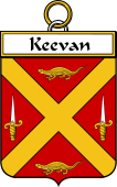 Irish Badge for Keevan or O'Kevane