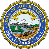 US State Seal for South Dakota 1889