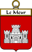 French Coat of Arms Badge for Le Meur (or Meur)
