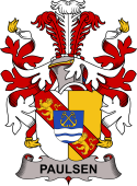 Coat of arms used by the Danish family Paulsen or Paulson