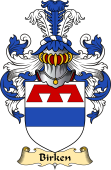 English Coat of Arms (v.23) for the family Birken