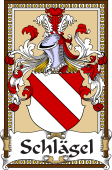 German Coat of Arms Wappen Bookplate  for Schlägel