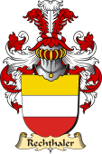 v.23 Coat of Family Arms from Germany for Rechthaler