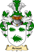 English Coat of Arms (v.23) for the family Arnest
