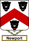 English Coat of Arms Shield Badge for Newport