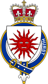 British Garter Coat of Arms for Hurst (England)