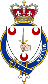 Families of Britain Coat of Arms Badge for: Mullen or O'Mullan (Ireland)