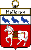 Irish Badge for Halloran or O'Halloran