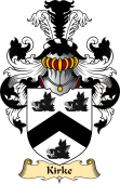 English Coat of Arms (v.23) for the family Kirke