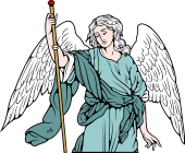 Catholic Saints Clipart image: St Raphael (Demi)