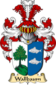 v.23 Coat of Family Arms from Germany for Wallbaum