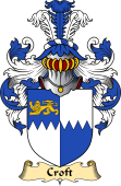 English Coat of Arms (v.23) for the family Croft