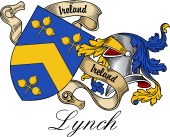 Sept (Clan) Coat of Arms from Ireland for Lynch