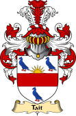 English Coat of Arms (v.23) for the family Tait