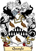 English or Welsh Family Coat of Arms (v.23) for Quayle (Ref Burke's)