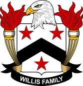 Coat of arms used by the Willis family in the United States of America