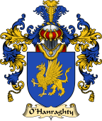 Irish Family Coat of Arms (v.25) O'Hanraghty or Henraghty