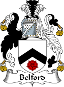 English Coat of Arms for the family Belford
