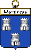 French Coat of Arms Badge for Martineau