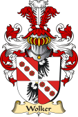 v.23 Coat of Family Arms from Germany for Wolker