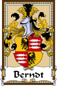 German Coat of Arms Wappen Bookplate  for Berndt
