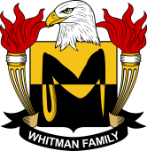 Coat of arms used by the Whitman family in the United States of America