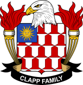 Coat of arms used by the Clapp family in the United States of America