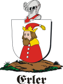 German shield on a mount for Erler