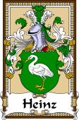 German Coat of Arms Wappen Bookplate  for Heinz