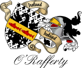 Sept (Clan) Coat of Arms from Ireland for O'Rafferty