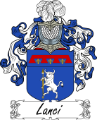 Araldica Italiana Coat of arms used by the Italian family Lanci