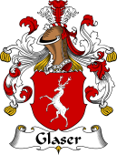 German Wappen Coat of Arms for Glaser