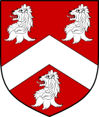 English Family Shield for Monck or Monk