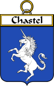 French Coat of Arms Badge for Chastel (du)