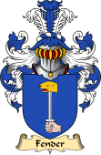 English Coat of Arms (v.23) for the family Fender