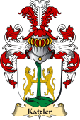 v.23 Coat of Family Arms from Germany for Katzler
