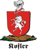 German shield on a mount for Kofler