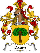 German Wappen Coat of Arms for Daum