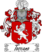 Araldica Italiana Coat of arms used by the Italian family Toscano