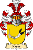 v.23 Coat of Family Arms from Germany for Kaser