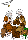 Catholic Saints Clipart image: St Paul the Hermit