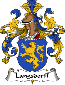 German Wappen Coat of Arms for Langsdorff